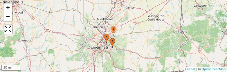 Related schools map