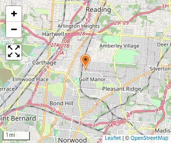 Map of Cincinnati Hebrew Day School