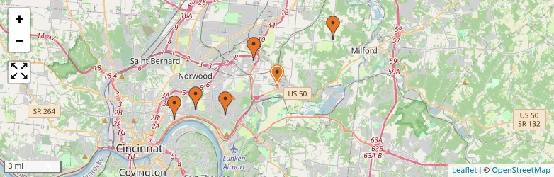 Related schools map