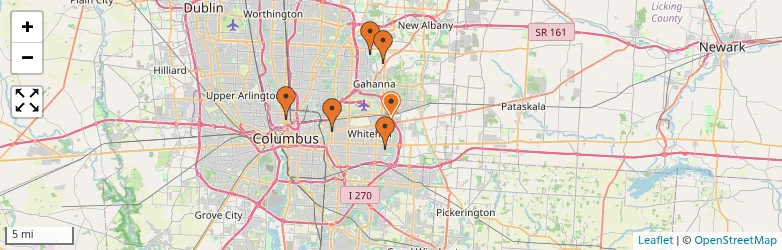 Related schools map