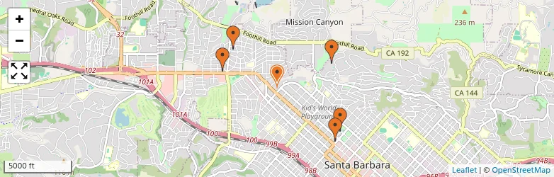 Related schools map