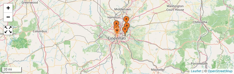 Related schools map