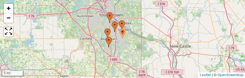 Related schools map