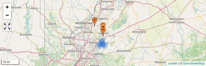 Related schools map