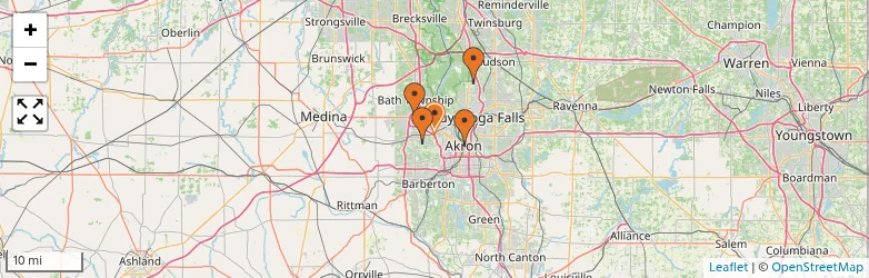 Related schools map