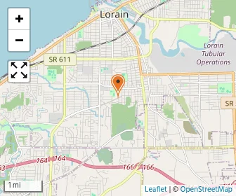 Map of Lorain Catholic High School