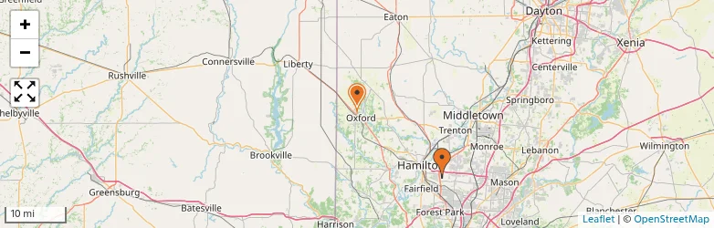 Related schools map