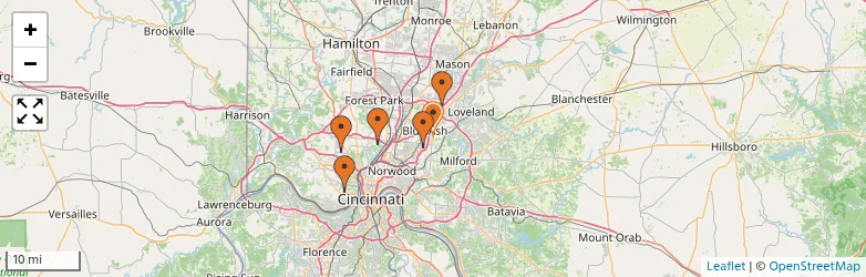 Related schools map