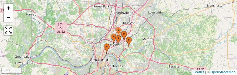 Related schools map