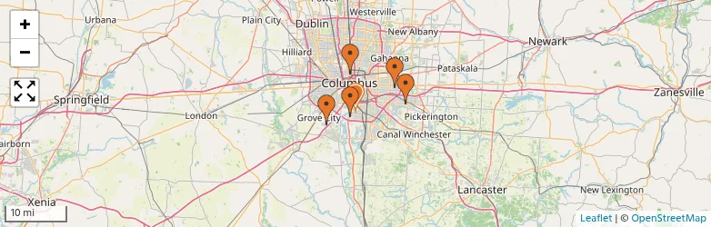Related schools map