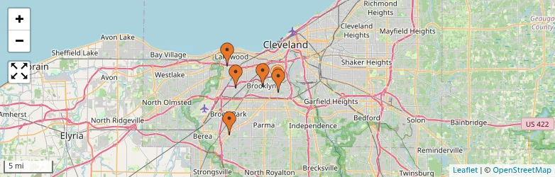Related schools map