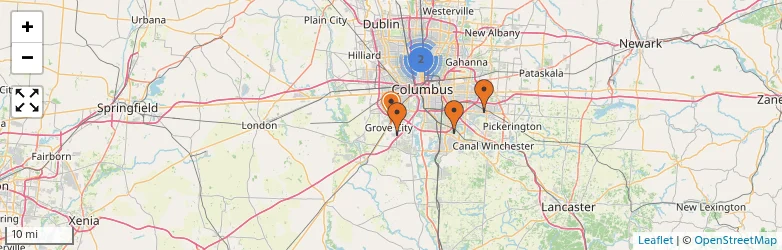 Related schools map