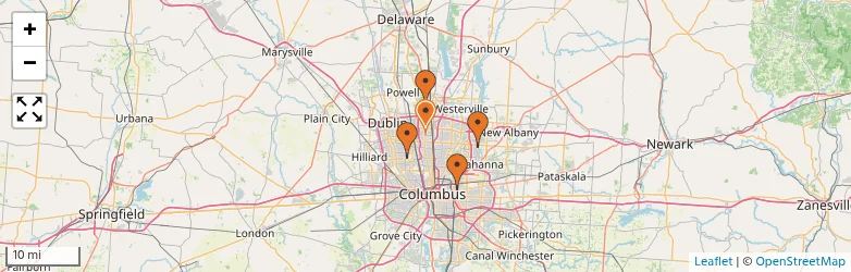 Related schools map