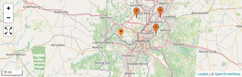 Related schools map