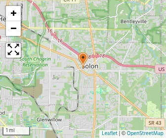 Map of Solon Creative Playrooms