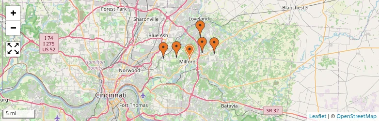 Related schools map