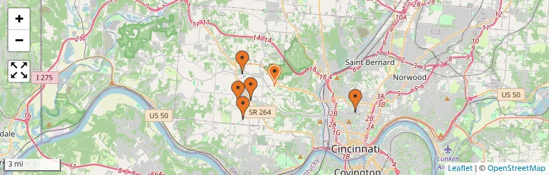 Related schools map