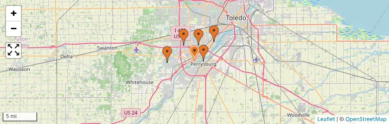 Related schools map