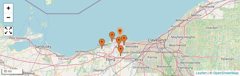 Related schools map
