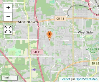 Map of St. Joseph School Youngstown