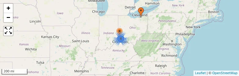 Related schools map