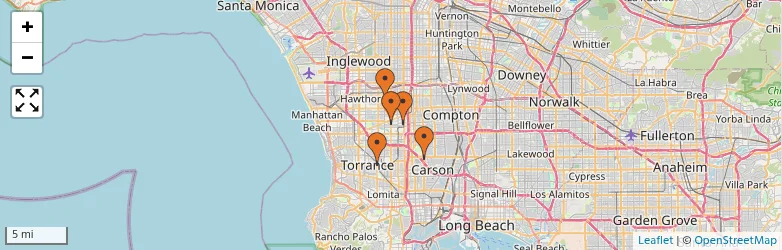 Related schools map