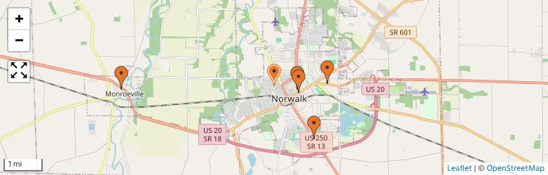 Related schools map