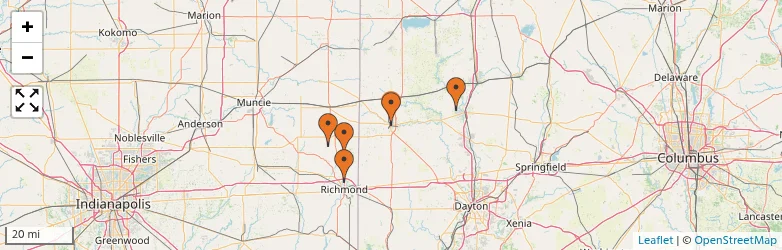 Related schools map