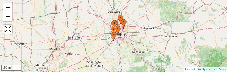 Related schools map