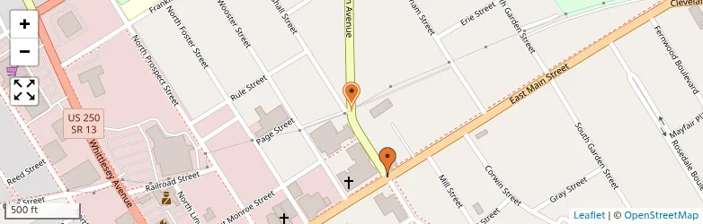 Related schools map