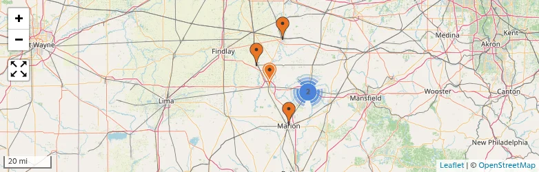 Related schools map