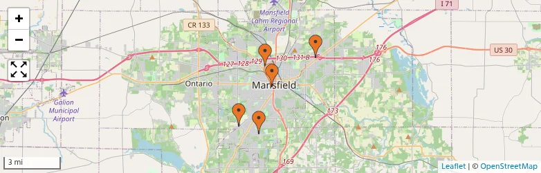 Related schools map