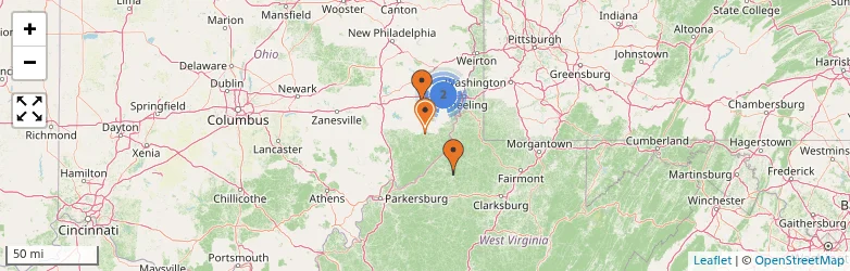 Related schools map