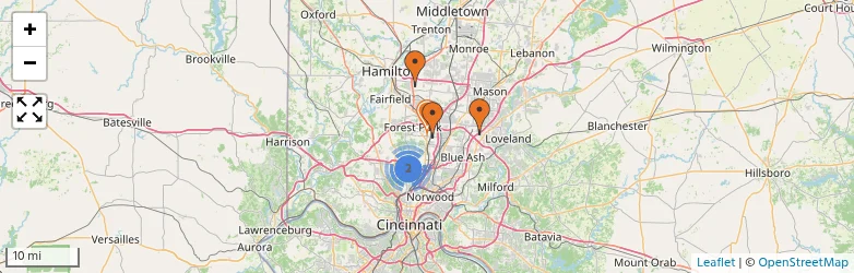 Related schools map