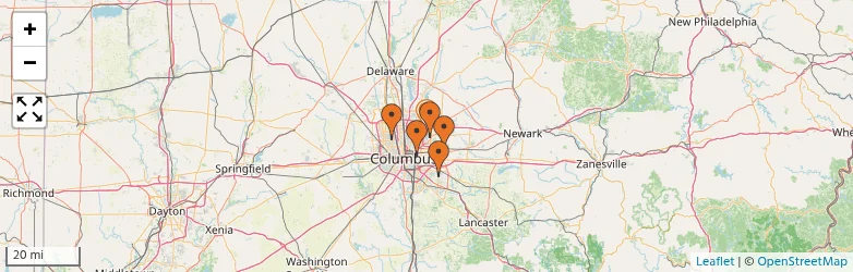 Related schools map
