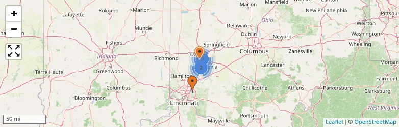 Related schools map