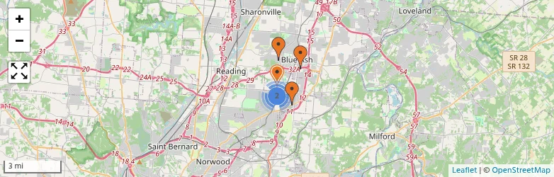 Related schools map