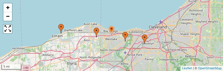 Related schools map