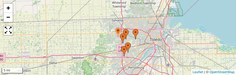 Related schools map