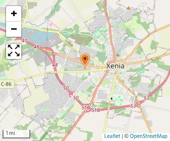 Map of Xenia Nazarene Christian School
