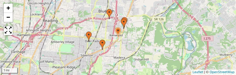 Related schools map