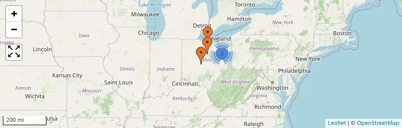 Related schools map