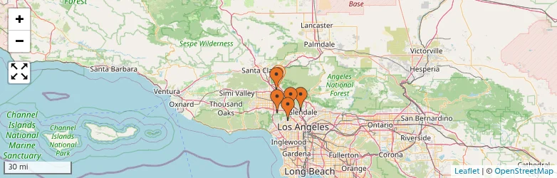 Related schools map