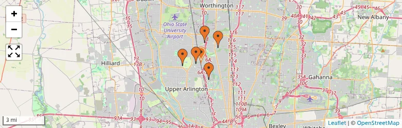 Related schools map