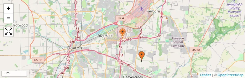 Related schools map