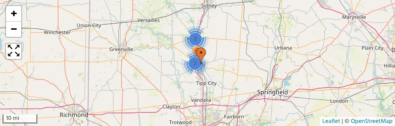 Related schools map