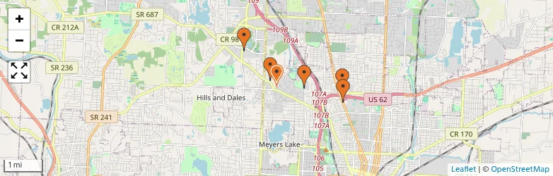 Related schools map