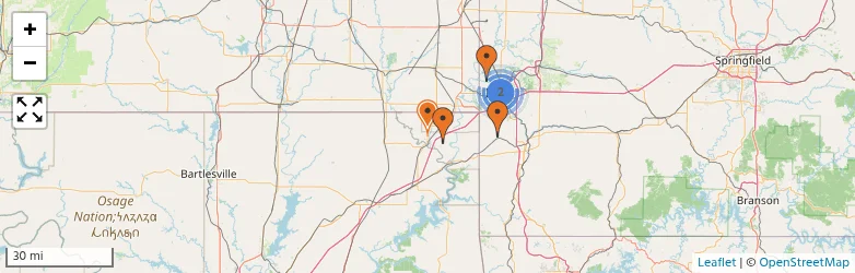 Related schools map