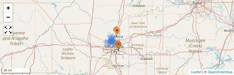 Related schools map