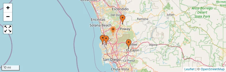 Related schools map